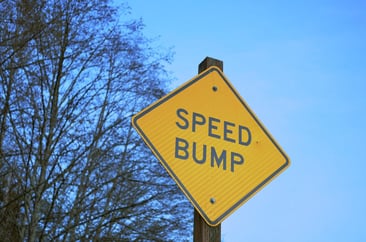 Speed bump sign